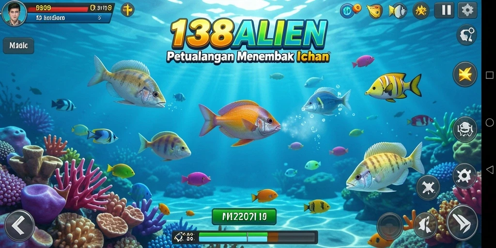 Tampilan gameplay Tembak Ikan yang seru dan interaktif.