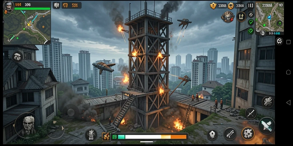 Screenshot gameplay Tower Defense yang mendebarkan di 333666.