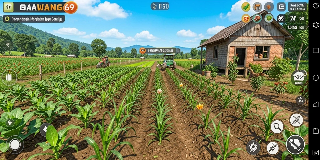 Tampilan gameplay GAWANG69 yang memukau dan interaktif dalam bertani.