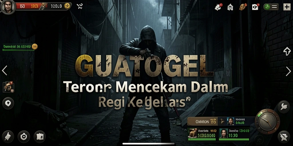 Screenshot gameplay GUATOGEL yang menampilkan kegelapan dan ketegangan.