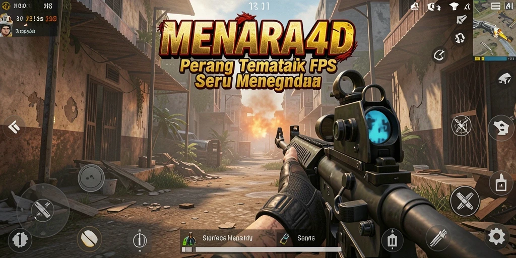 Tangkapan layar menunjukkan aksi menegangkan dalam MENARA4D.