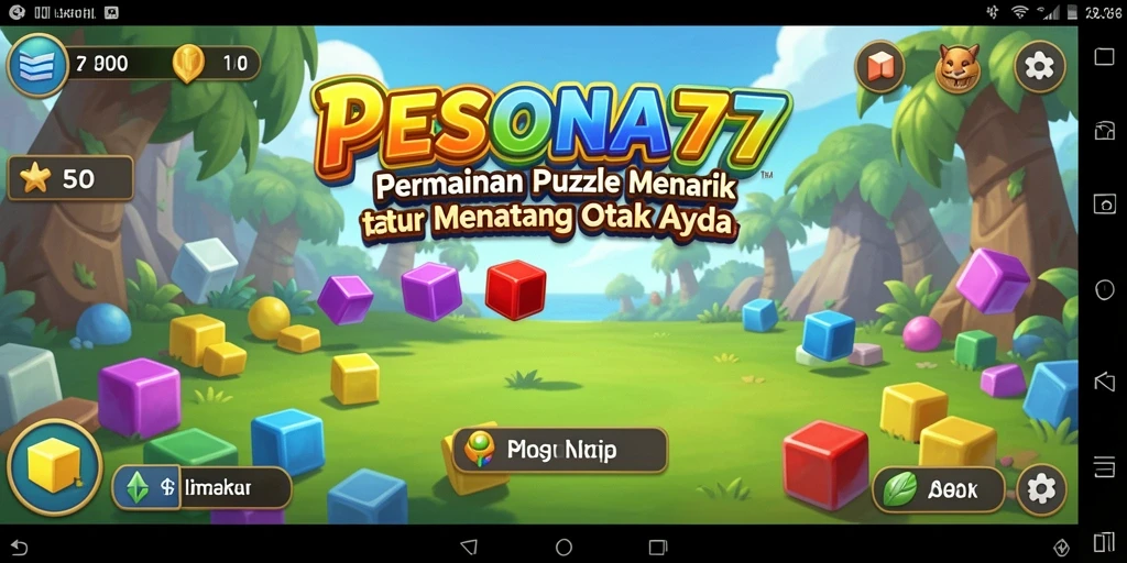 Screenshot gameplay PESONA77 menampilkan tantangan puzzle yang menarik.