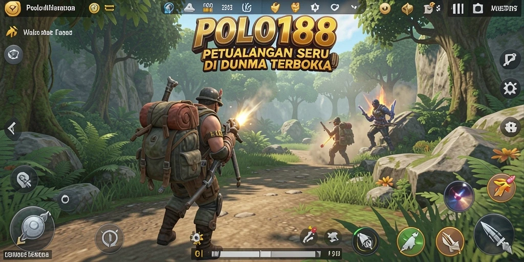 Screenshot gameplay POLO188 yang menunjukkan dunia terbuka yang luas.