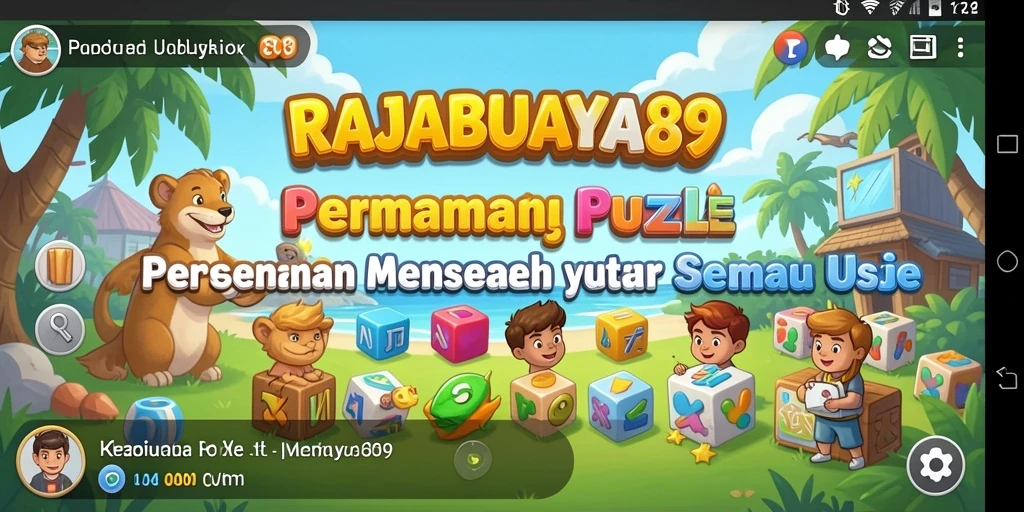 Tampilan gameplay RAJABUAYA89 yang menarik dengan berbagai puzzle menantang.