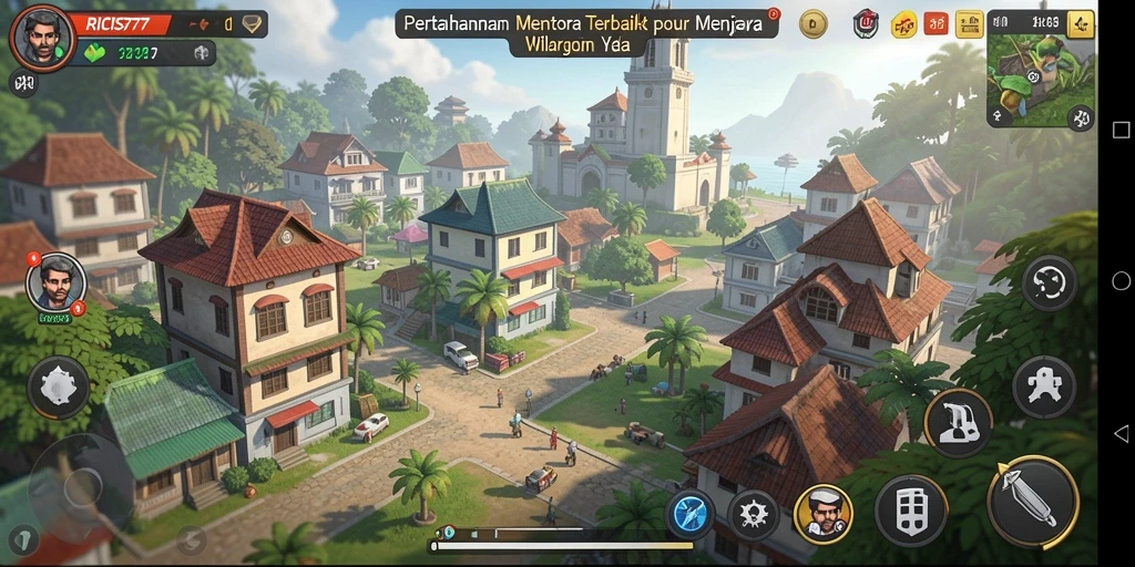 Tampilan gameplay RICIS77 yang seru dalam Tower Defense.