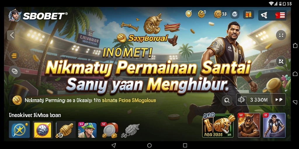 Screenshot gameplay SBOBET yang menarik dan menghibur.