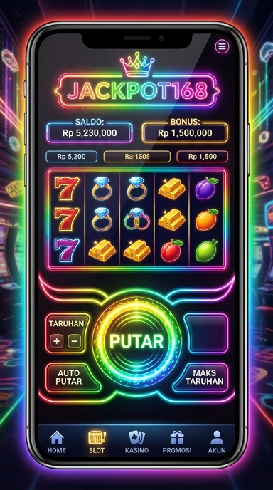 Antarmuka pengguna yang sederhana di jackpot168.